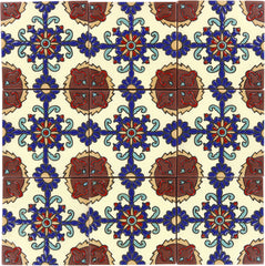 Santa Barbara Ceramic Decorative Tile: Rosario