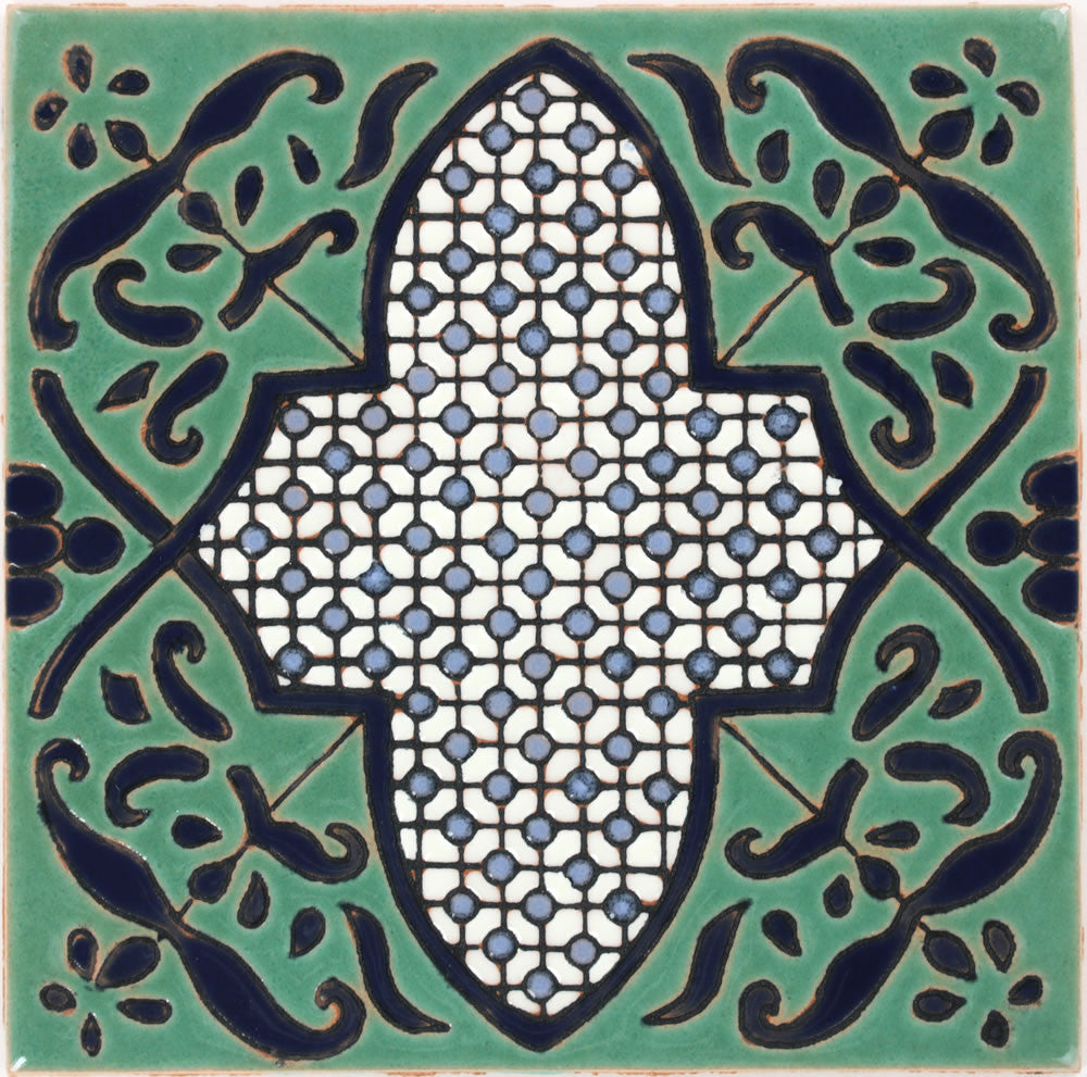 Santa Barbara Ceramic Decorative Tile: Giralda Gloss