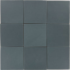 Santa Barbara Ceramic Solid Tile: Charcoal Green Matte
