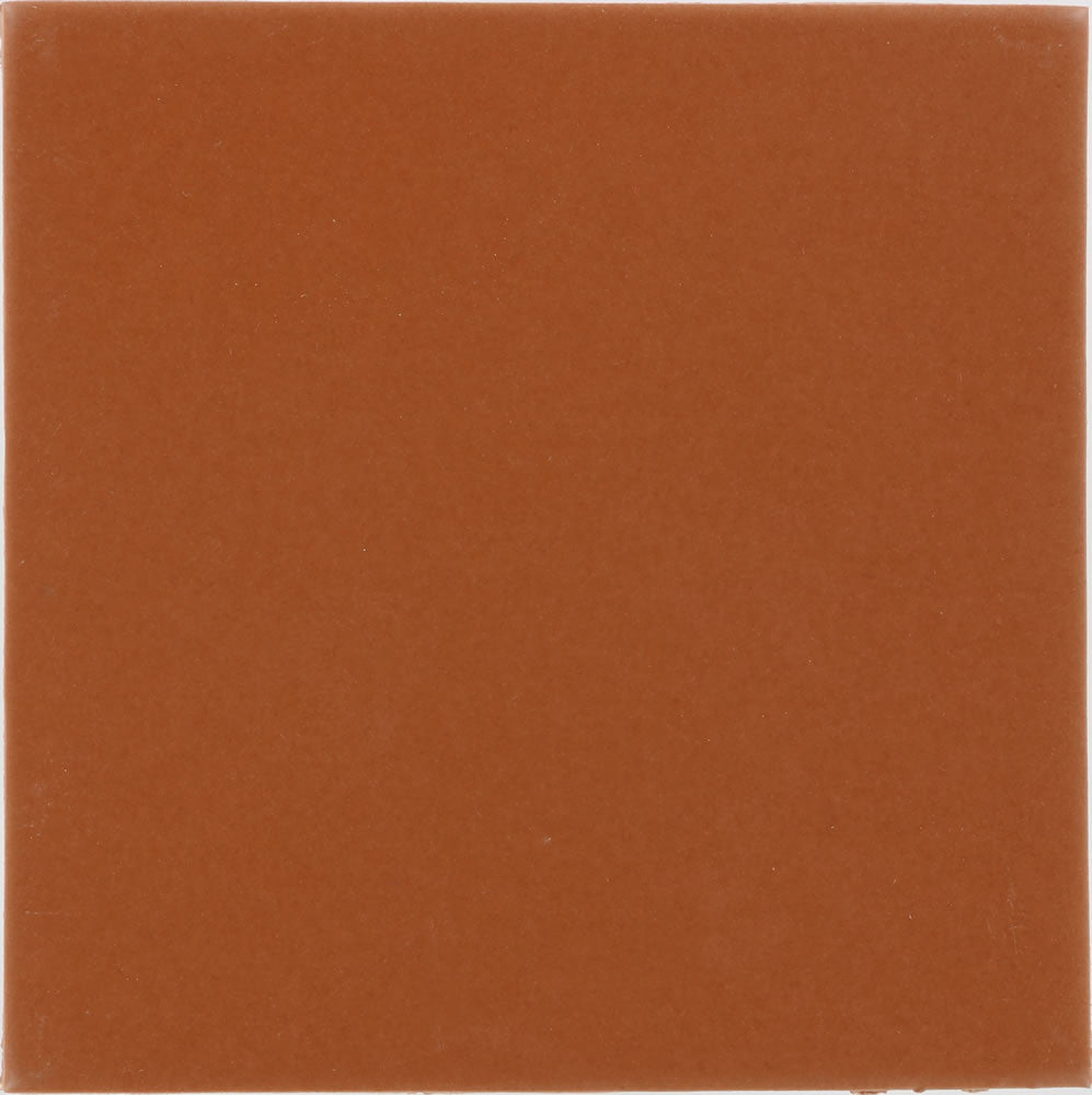 Santa Barbara Ceramic Solid Tile: Toasted Chestnut Matte