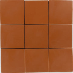 Santa Barbara Ceramic Solid Tile: Toasted Chestnut Matte