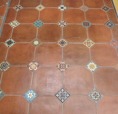 13x13 Octagonal for 4 in. Accents Tierra High-Fired Floor Tile
