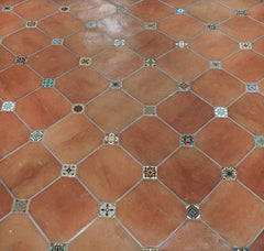 8x8 Octagonal for 2 in. Accents Tierra High-Fired Floor Tile