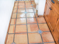 11.5 x 11.5 Unsealed Super Saltillo Round Edges - Floor Tile
