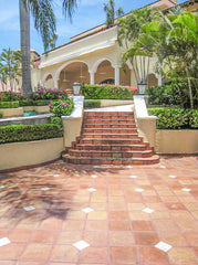 11.5 x 11.5 Unsealed Super Saltillo Round Edges - Floor Tile