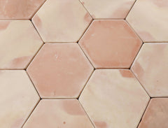 11.75 x 11.875 Unsealed Hexagon - Super Saltillo Round Edges Floor Tile