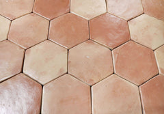 11.75 x 11.75 Sealed Hexagon - Super Saltillo Round Edges Floor Tile