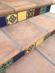 11.5 Unsealed Stair Tread - Super Saltillo Floor Tile