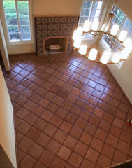 12x12 Unsealed Spanish Mission Red - Floor Tile