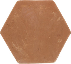 7.75 in. Unsealed Hexagon - Spanish Mission Red Floor Tile