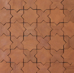 4.25 x 4.25 Eight Point Mudejar - Tierra High-Fired Floor Tile