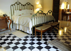 8x8 White Flour - Barcelona Cement Solid Floor Tile
