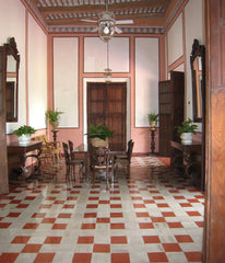 8x8 White Flour - Barcelona Cement Solid Floor Tile