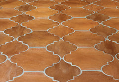6.5 x 6.5 in. Arabesque Picket Tierra High-Fired Floor Tile