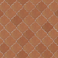 6.5 x 6.5 in. Arabesque Picket Tierra High-Fired Floor Tile