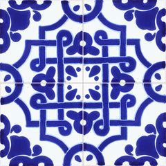 Terra Nova Mediterraneo Decorative Tile: Mosaico Azul