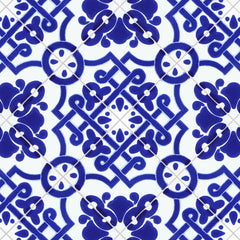 Terra Nova Mediterraneo Decorative Tile: Mosaico Azul