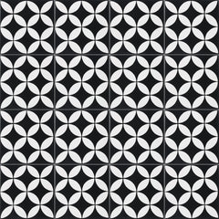 Terra Nova Mediterraneo Decorative Tile: Prisme Black & White