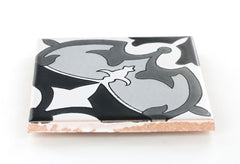 Terra Nova Mediterraneo Decorative Tile: Marseille Black & White