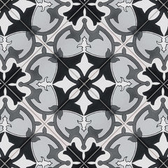 Terra Nova Mediterraneo Decorative Tile: Marseille Black & White