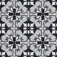 Terra Nova Mediterraneo Decorative Tile: Marseille Black & White