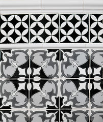 Terra Nova Mediterraneo Decorative Tile: Marseille Black & White
