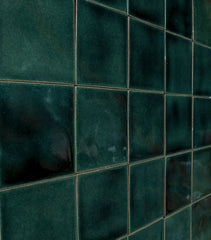 Siena Ceramic Solid Tile: Deep Emerald Gloss