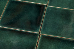 Siena Ceramic Solid Tile: Deep Emerald Gloss