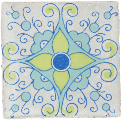 Siena Ceramic Decorative Tile: Galenda